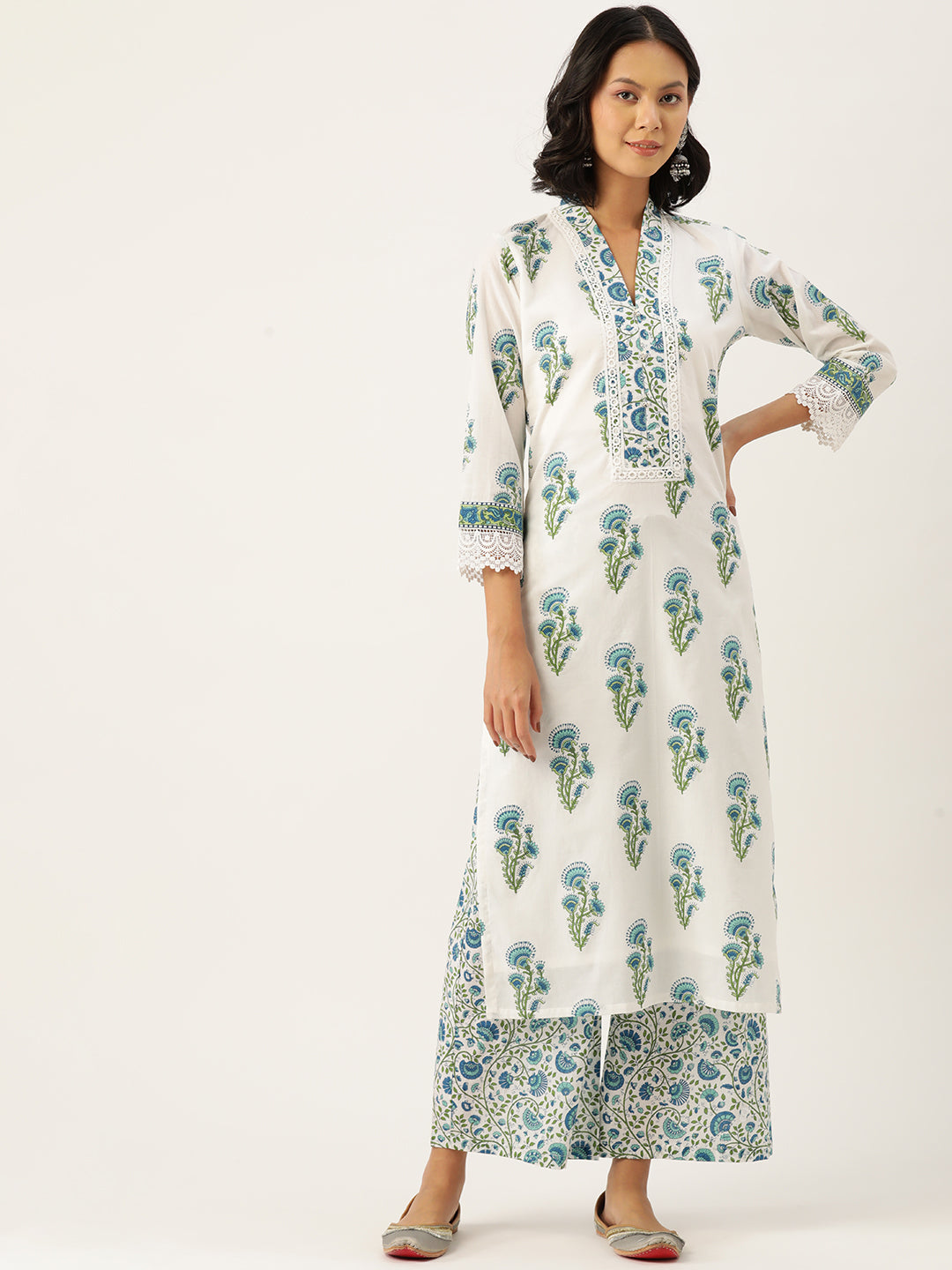 Mughal Printed Kurta & Palazzo Set