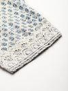 Paisley Blue Printed Afghani Chogha