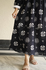 Bandhani Black Printed Dress