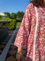 Blush Printed Pakistani Kurta Pants Set