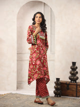 Brown Printed Boho Kurta Sets