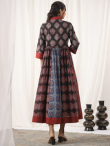 Ajrakh Print Cotton A-line Dress