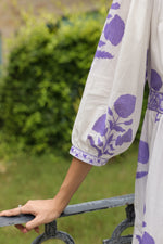 Printed Mughal Boota Dress with Sweetie Pie Neckline