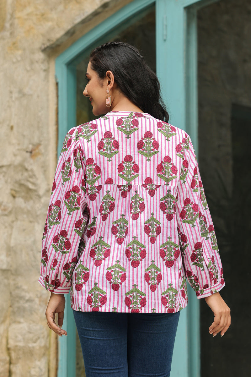 Gulmohar Printed Cotton Shirt