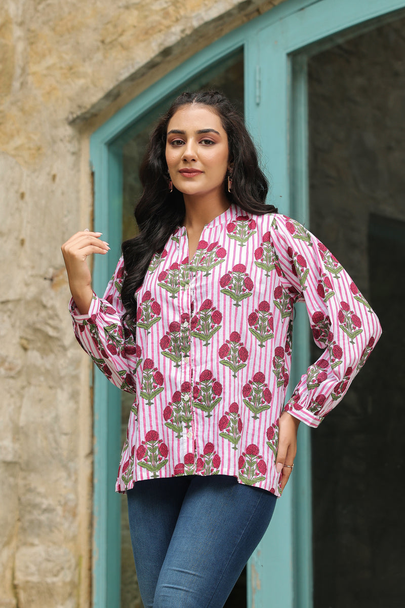 Gulmohar Printed Cotton Shirt