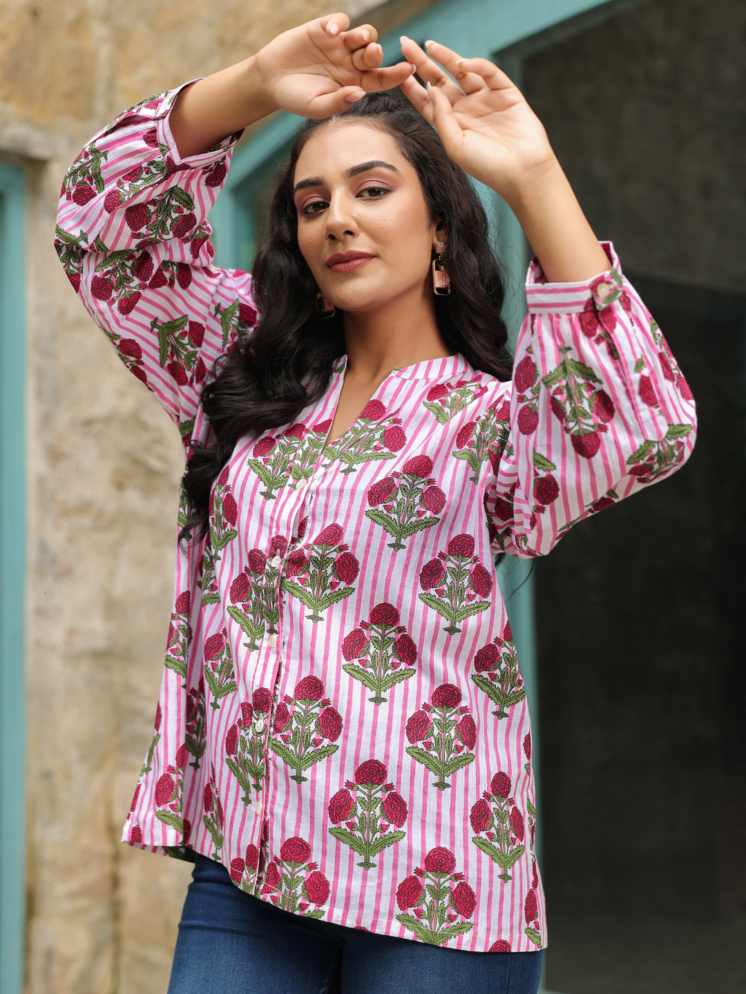 Gulmohar Printed Cotton Shirt