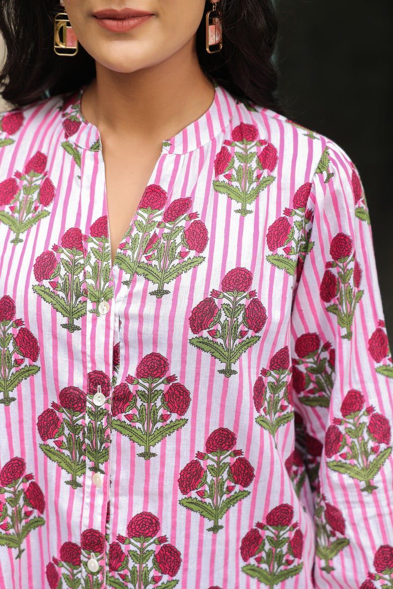 Gulmohar Printed Cotton Shirt