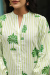 Green Palm Printed Shirt