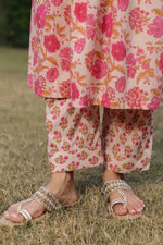 Floral Printed Empire Sequinned Pure Cotton Kurta With Trousers & Dupatta