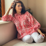 Gulabi Nagri Printed Top